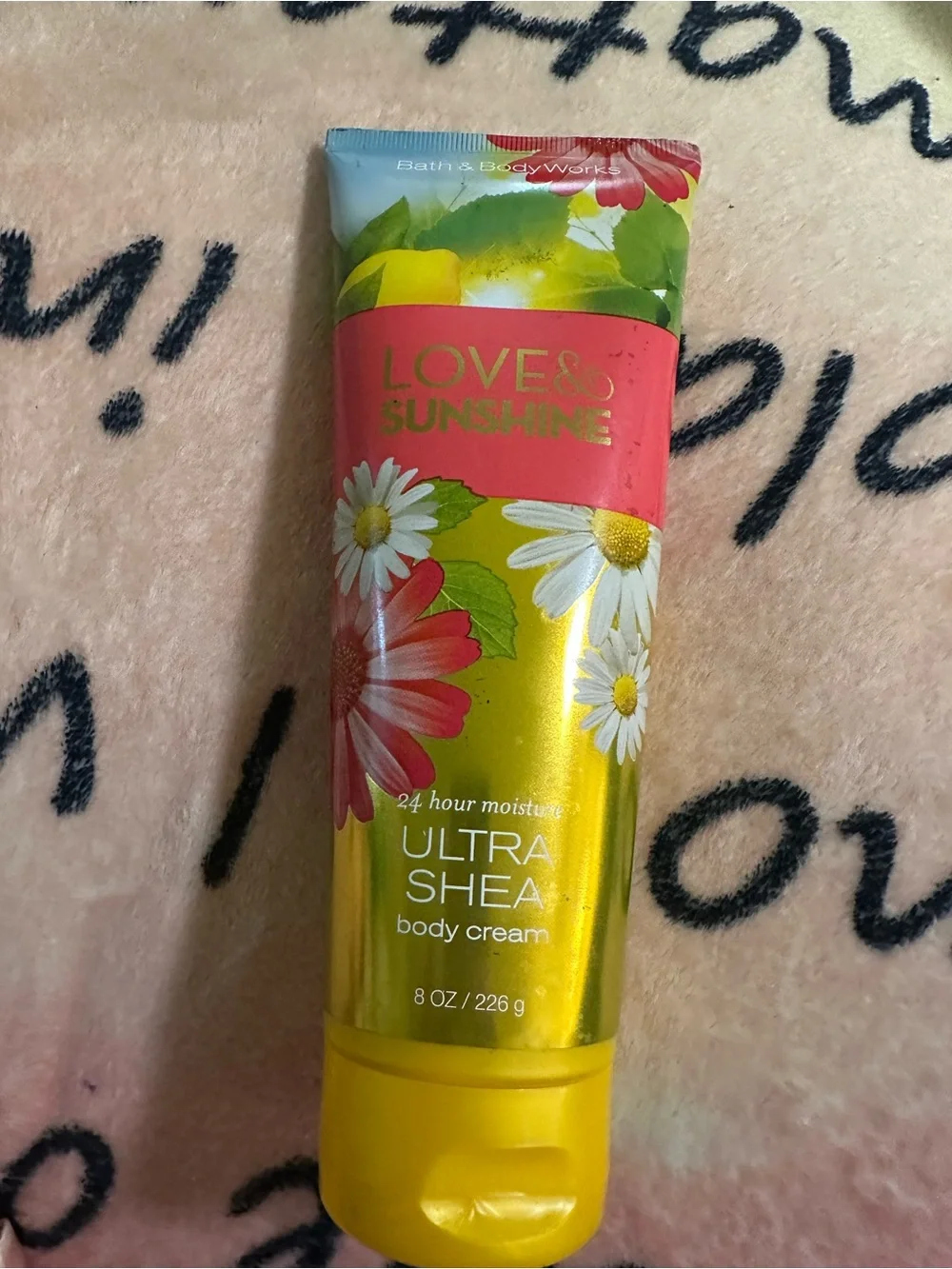 Bath & Body Works Love & Sunshine Ultra Shea Body Cream - Yellow, Pink, Green